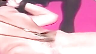 Bondage Bitch Gets Whipped And Eaten Out By Lesbian Dominatrix
