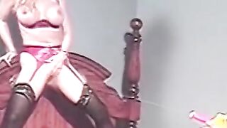 Bondage Bitch Gets Whipped And Eaten Out By Lesbian Dominatrix