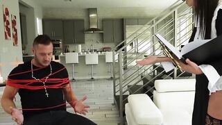 Exorcist-Themed" Nun Threesome - MILF Pornstar Natalia Brookes & Friends Fucked Hard By A Possessed Man!