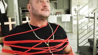 Exorcist-Themed" Nun Threesome - MILF Pornstar Natalia Brookes & Friends Fucked Hard By A Possessed Man!