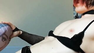 Femboy Fucks Sex Doll With Big Dick And Creampie Finish
