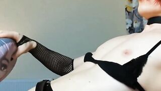Femboy Fucks Sex Doll With Big Dick And Creampie Finish