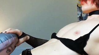 Femboy Fucks Sex Doll With Big Dick And Creampie Finish