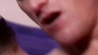 Twinks Ass-Fuck Passionately In Bedroom" or "Anal Sex With A Hot Young Couple", both are suitable to describe this scenario of two twins having passionate sex with ass fucking in bedroom setting