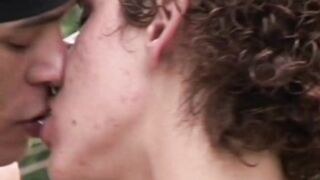 Brazil Barebacks Outdoors - Twink Threesome Raw Action