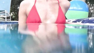 Blondes Do It Better - Step-Sister's Hot Bikini Body Rides A Big Dick