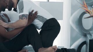 Black Thug Rimjob & Hardcore Anal Sex with Latino Guy