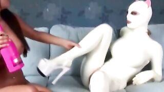 Angelic-Heart": Pornstar Angie Hart's Face Sitting & Eating Out Scene With Latex Lucifer in High Heels - MILF Cougar HD Sex!