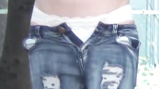 Peeing Panties #2 - Nasty JAV Girl Finger-Fucks Her Wet Vagina
