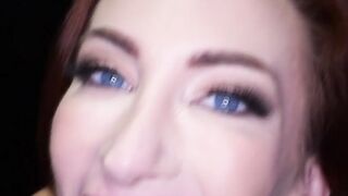 Teen Cuties Share Double Facial in Threesome