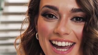 Brunette Bombshell Sophie Burns Fucks A Black Stud In Hardcore Interracial