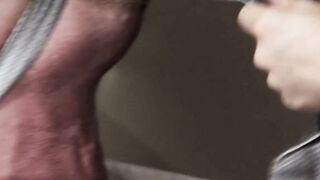 Boss Lady Domination - Sexy BDSM Mistress Makes Her Slave Sit Like A Dog And Fetish Play