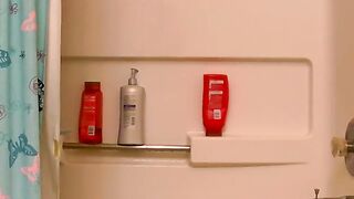 Twinks Shower Jerk-Off Session - Hot Young Twunk Teasing His Dick
