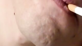 Twink Smoking Hot - Skinny Teen Strokes His Dick in Close-Up