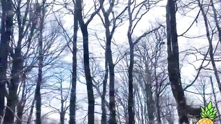 French Blondie LouLou Sucks Outdoors - Public BJ in Paris