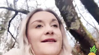 French Blondie LouLou Sucks Outdoors - Public BJ in Paris