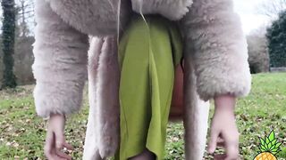 French Blondie LouLou Sucks Outdoors - Public BJ in Paris
