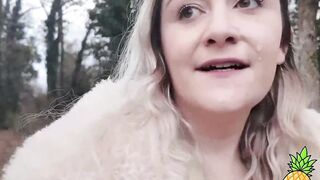 French Blondie LouLou Sucks Outdoors - Public BJ in Paris