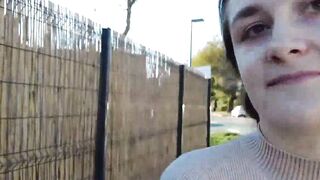 Louise's Outdoor Masturbation Adventure - Public Street Freak