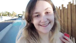 Louise's Outdoor Masturbation Adventure - Public Street Freak