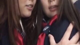 Lesbians Love Company - Hot Blonde Teens Scissoring Passionately