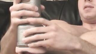 Muscle Hunk's Anal Play With Fleshlight After Intense Oral Sex