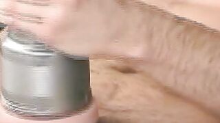 Muscle Hunk's Anal Play With Fleshlight After Intense Oral Sex