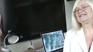 Chubby Patient's Pussies Get Treated By Sexy Mature GP