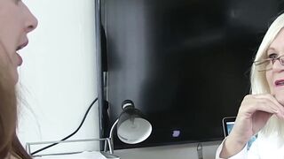 Chubby Patient's Pussies Get Treated By Sexy Mature GP