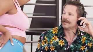 Ebony Roomie Gets Pounded Hard - Black Girl Fucked By White Guy