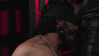 Blind Fold Blowjob - Bound And Gagged Slut Gets Facial From A Stranger
