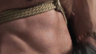 Blind Fold Blowjob - Bound And Gagged Slut Gets Facial From A Stranger