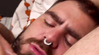 Hairy Pit Worship - Old Man's Huge Dick & Balls Get Close-Up Attention