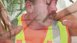 Transgender Threesome - Three Way Blowjob Adventure