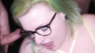 Group Sex Orgy #3 - KINKY SLUTS ISABEL AND LOUISE ENJOY A SLOPPY BLOWBANG