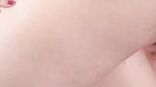 Blondie Babe Angel Small's Pink Panties Eating Challenge - POV