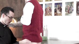 Horny Seminary Student Seeks Advice From Holy Father In Confession Booth