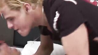 Ebony Transgender Babe Facesitting & Riding Big Black Dick Before Hardcore Fuck
