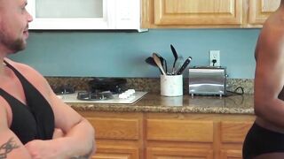 Raw & Uncut Muscle Daddies Fuck Hard In The Bathroom