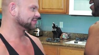 Raw & Uncut Muscle Daddies Fuck Hard In The Bathroom