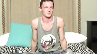 Interview & Striptease - Big Dick Teen Sensation Talks About His Life And Shows Off Huge Load