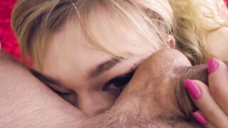 Blonde Bombshell MacKenize Moss Gives A Deep Throating Lesson In Point Of View