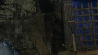 Dominatrix Crossdresser Fucks Busty Blonde in Graveyard
