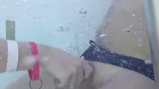 Robert Avsec Fucks Moi Saverio In Public Pool - POV Creampie