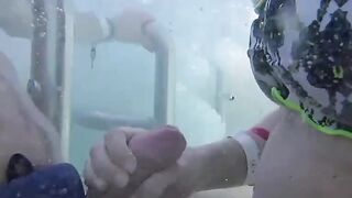 Robert Avsec Fucks Moi Saverio In Public Pool - POV Creampie