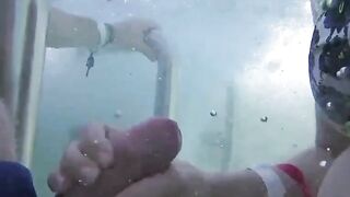 Robert Avsec Fucks Moi Saverio In Public Pool - POV Creampie