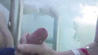 Robert Avsec Fucks Moi Saverio In Public Pool - POV Creampie