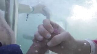Robert Avsec Fucks Moi Saverio In Public Pool - POV Creampie