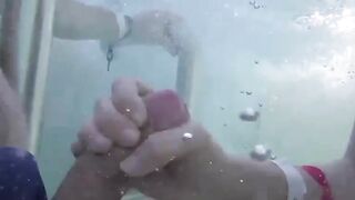 Robert Avsec Fucks Moi Saverio In Public Pool - POV Creampie
