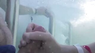 Robert Avsec Fucks Moi Saverio In Public Pool - POV Creampie